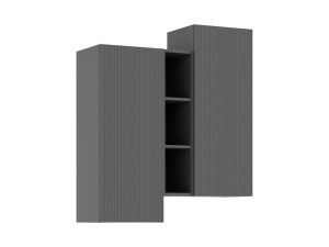 Оскар Шкаф подвесной комбинированный (Миф) Графит